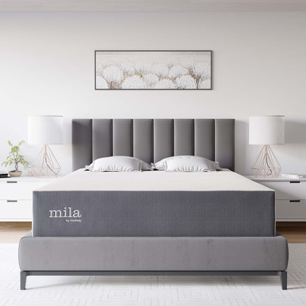 Mila 12" Queen Mattress in White