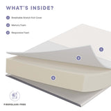 Birch 12" King Mattress in White