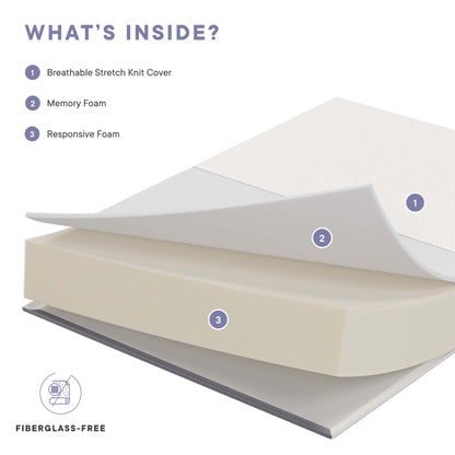 Mila 12" California King Mattress by Furniture for America