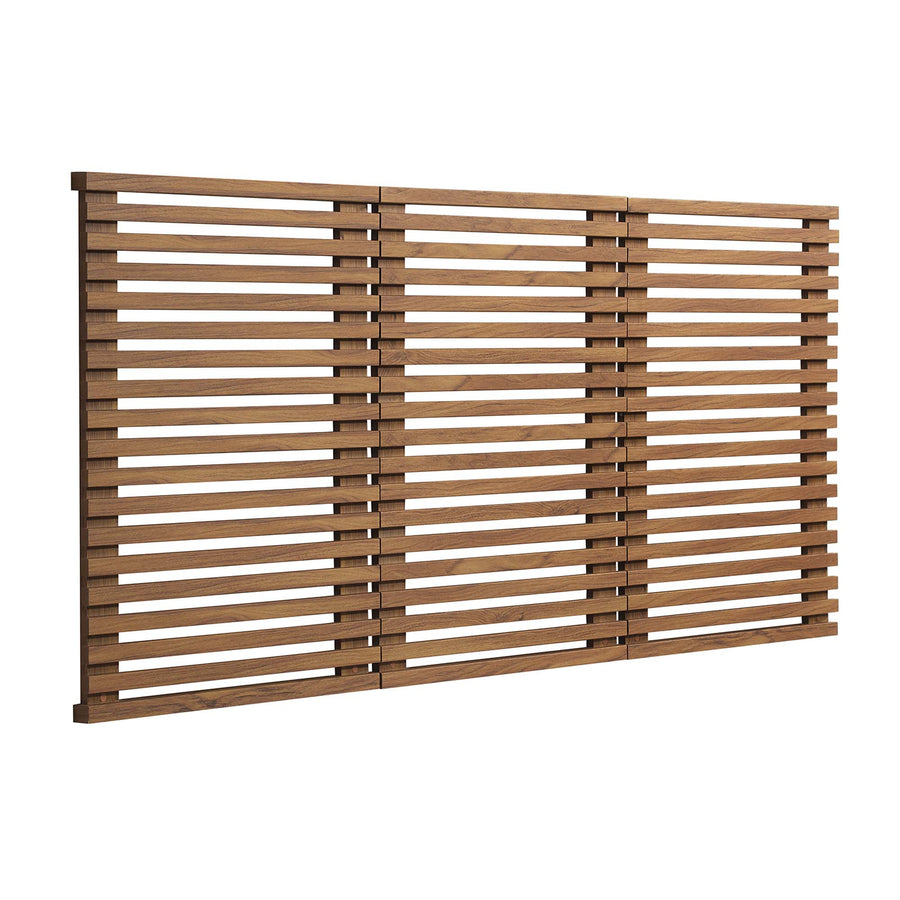 Vera Wall Mount Queen Headboard in Walnut