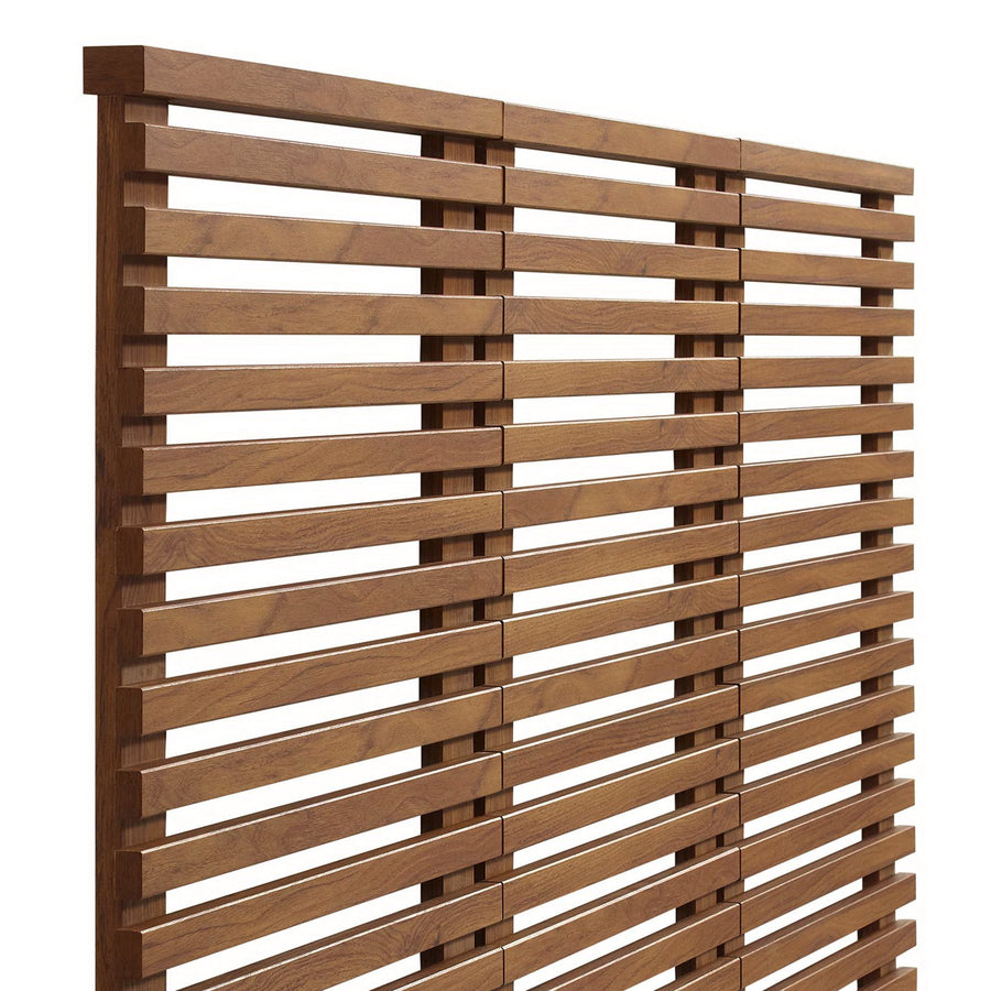 Vera Wall Mount Queen Headboard in Walnut