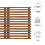 Vera Wall Mount Queen Headboard in Walnut