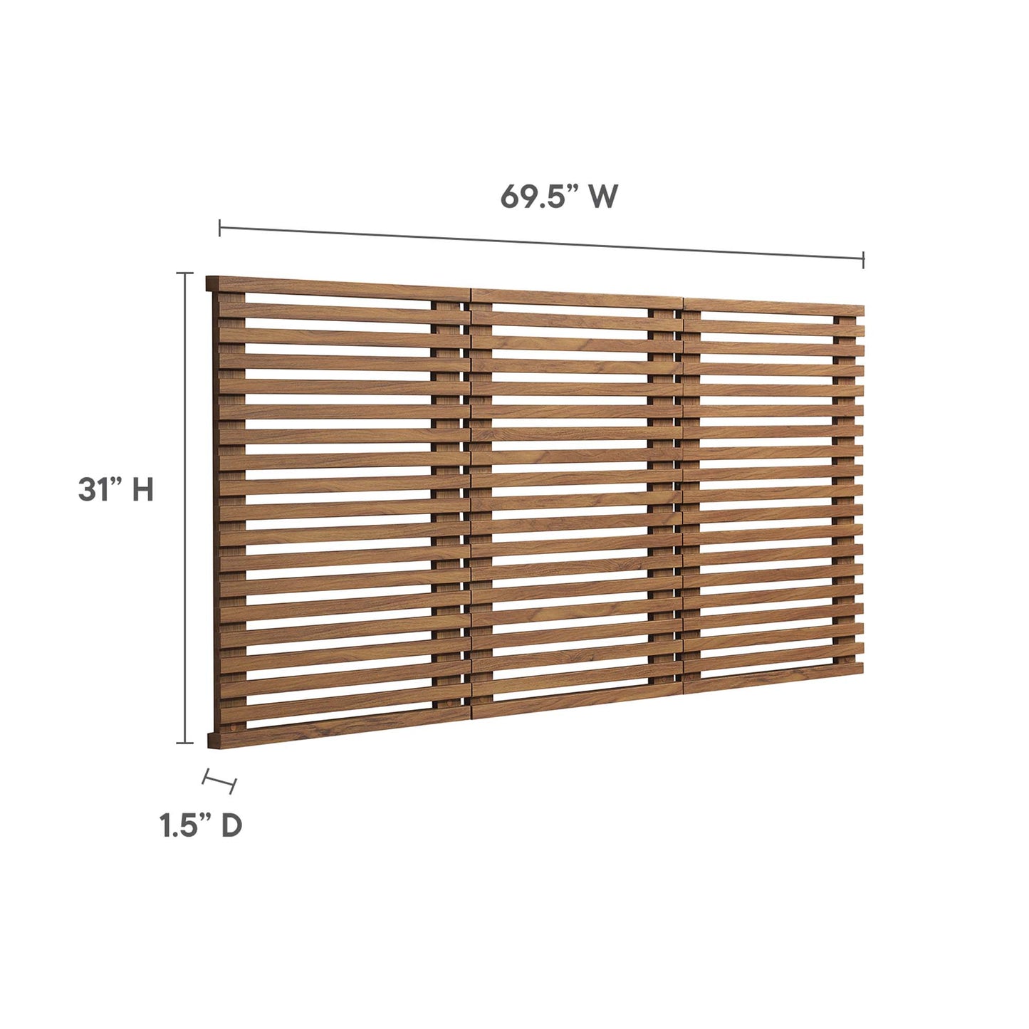 Render Wall Mount Queen Headboard by Furniture For America