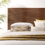Vera Wall Mount Queen Headboard in Walnut