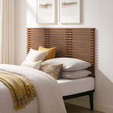 Vera Wall Mount Queen Headboard in Walnut
