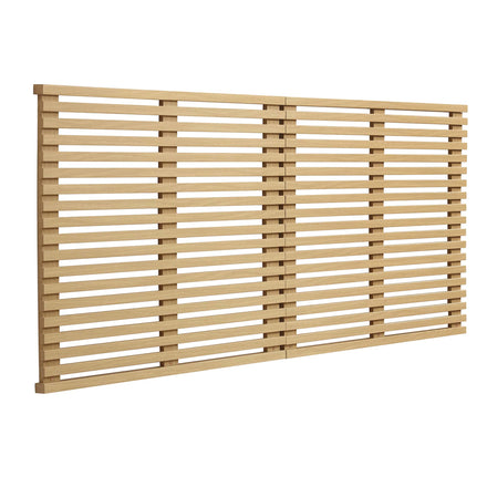 Render Wall Mount King Headboard in Oak