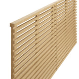 Vera Wall Mount King Headboard in Oak