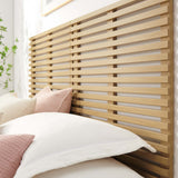 Vera Wall Mount King Headboard in Oak