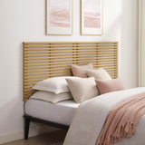 Vera Wall Mount King Headboard in Oak
