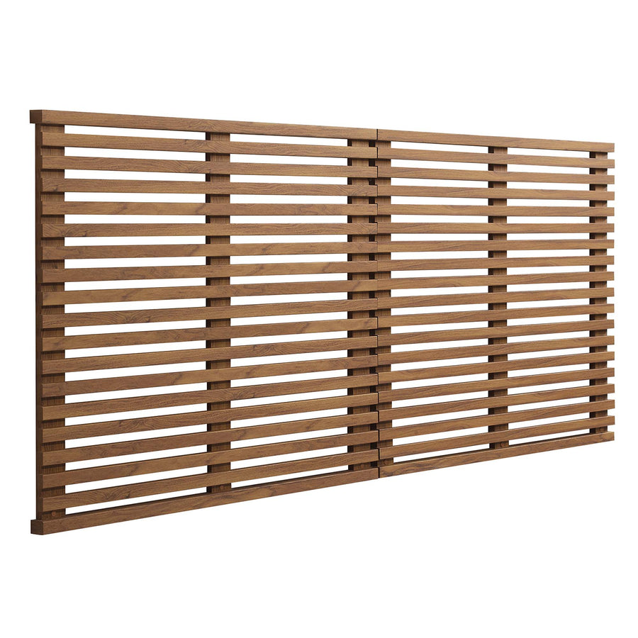Vera Wall Mount King Headboard in Walnut
