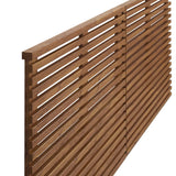Vera Wall Mount King Headboard in Walnut