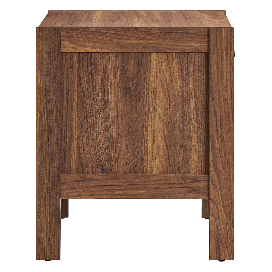 Sorrel Wood Grain Nightstand in Walnut