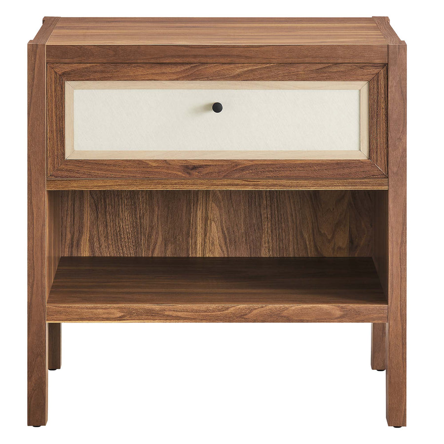 Sorrel Wood Grain Nightstand in Walnut