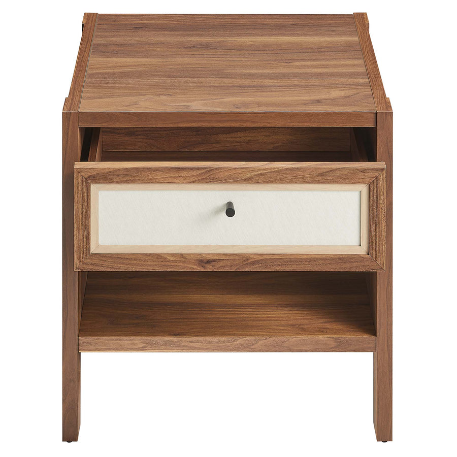 Sorrel Wood Grain Nightstand in Walnut