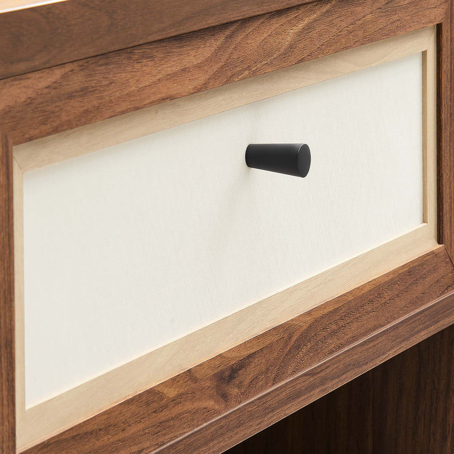 Sorrel Wood Grain Nightstand in Walnut