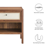 Sorrel Wood Grain Nightstand in Walnut