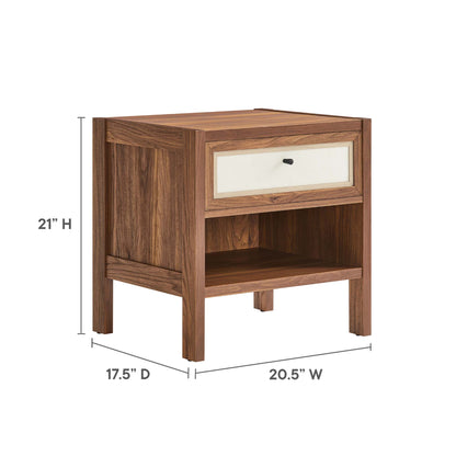 Capri Wood Grain Nightstand by Furniture For America