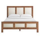 Sorrel Wood Grain Queen Platform Bed in Walnut