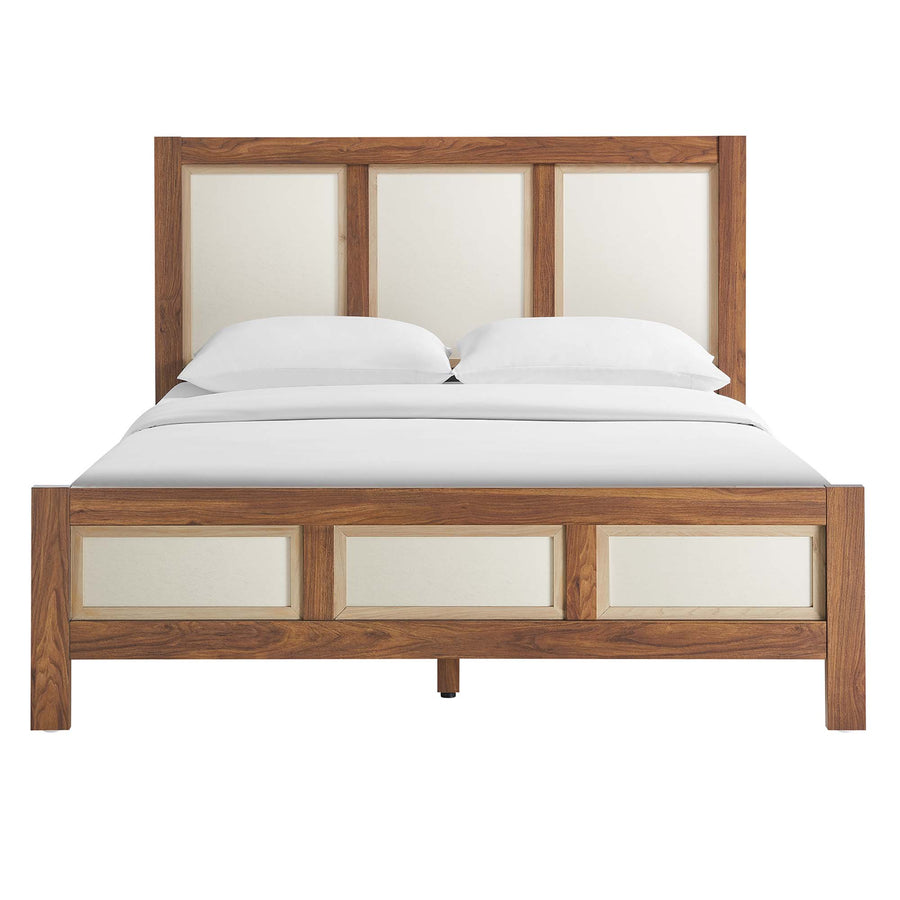 Sorrel Wood Grain Queen Platform Bed in Walnut