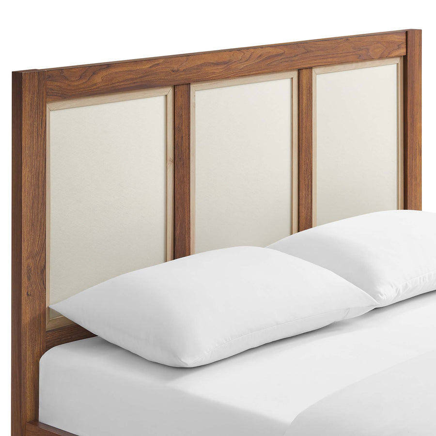 Sorrel Wood Grain Queen Platform Bed in Walnut