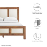 Sorrel Wood Grain Queen Platform Bed in Walnut