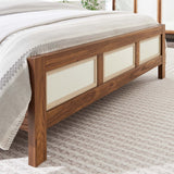 Sorrel Wood Grain Queen Platform Bed in Walnut