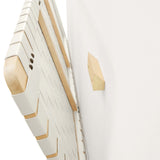 Sloane Weave Wall-Mount Vegan Leather Twin Headboard in Natural Beige
