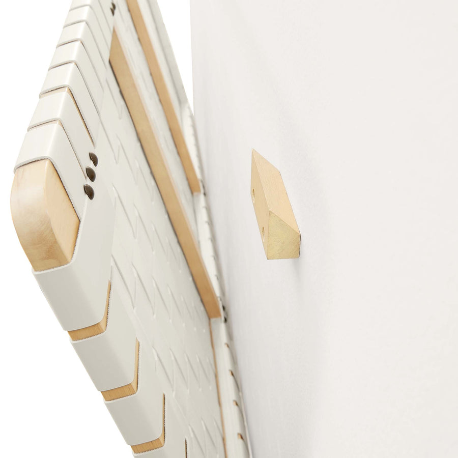 Sloane Weave Wall-Mount Vegan Leather Twin Headboard in Natural Beige