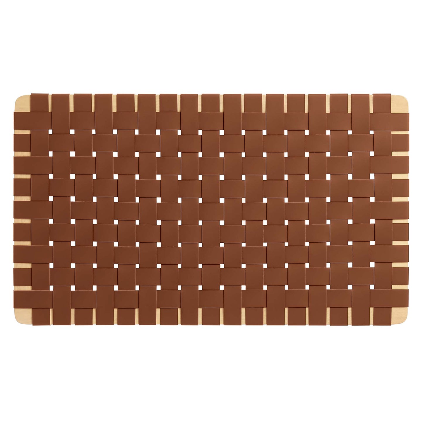 Sparta Weave Wall-Mount Vegan Leather Twin Headboard by Furniture For America