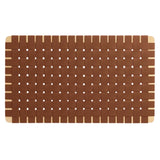 Sloane Weave Wall-Mount Vegan Leather Twin Headboard in Natural Brown