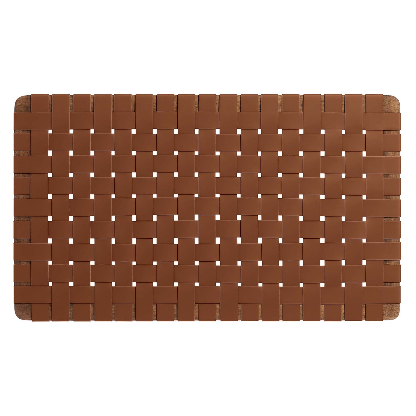 Sparta Weave Wall-Mount Vegan Leather Twin Headboard by Furniture For America