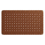 Sloane Weave Wall-Mount Vegan Leather Twin Headboard in Walnut Brown