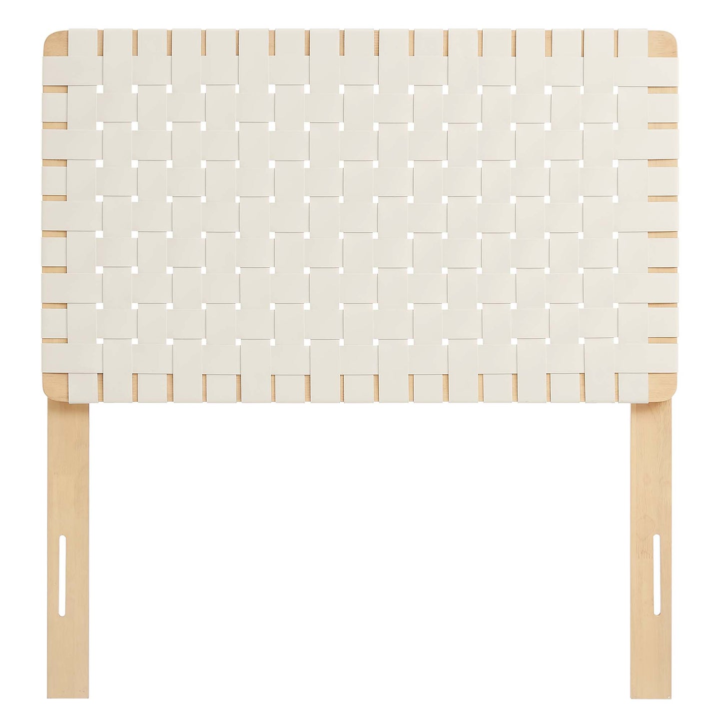Sparta Weave Vegan Leather Twin Headboard by Furniture For America