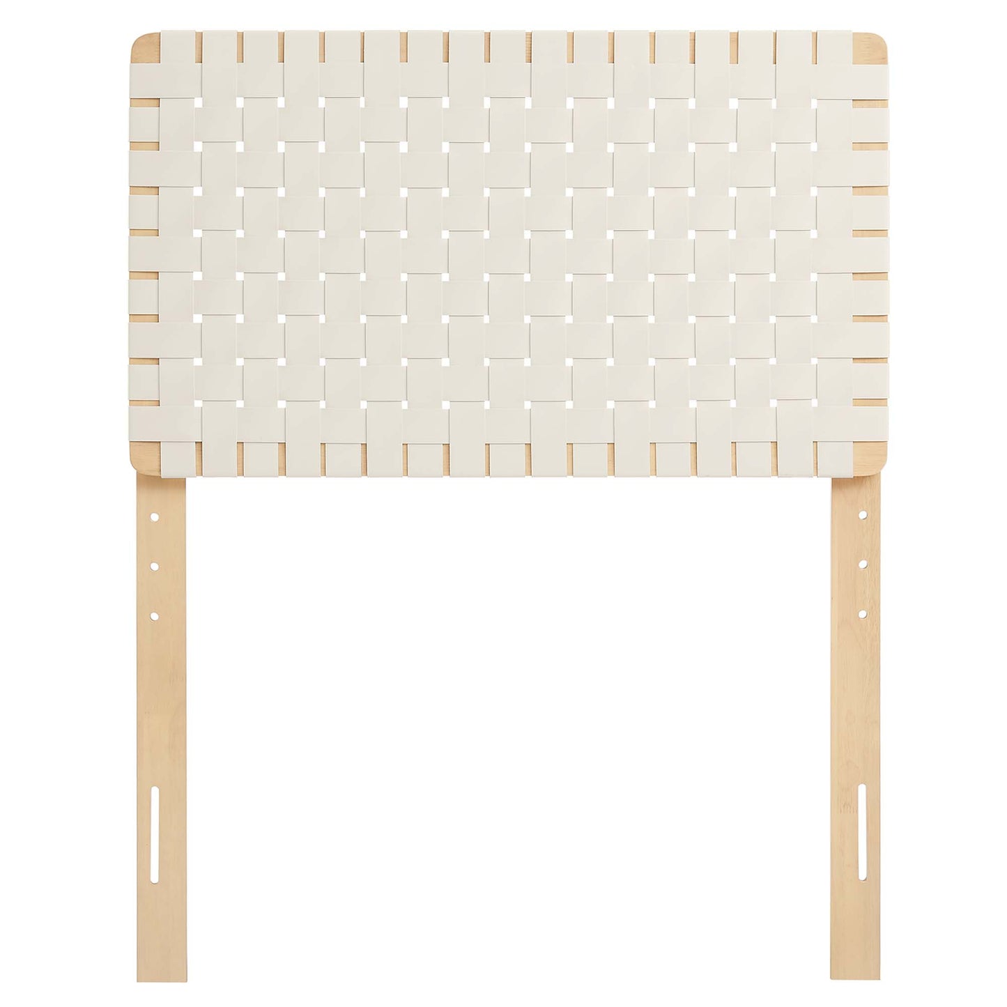 Sparta Weave Vegan Leather Twin Headboard by Furniture For America