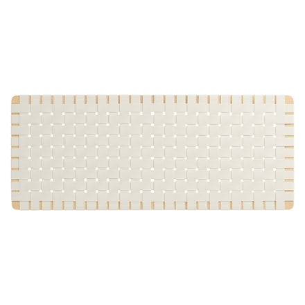 Sparta Weave Vegan Leather Full Headboard in Natural Beige