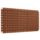 Sloane Weave Vegan Leather Full Headboard in Natural Brown