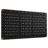 Sloane Weave Vegan Leather Full Headboard in Walnut Black