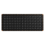 Sloane Weave Vegan Leather Full Headboard in Walnut Black