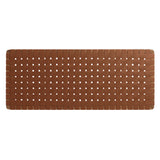 Sloane Weave Vegan Leather Full Headboard in Walnut Brown