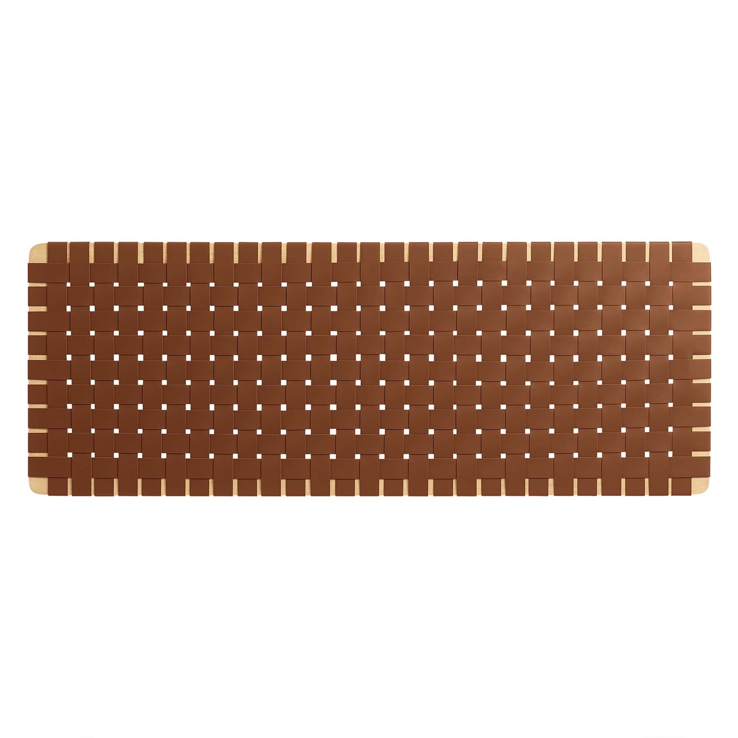 Sparta Weave Wall-Mount Vegan Leather Queen Headboard by Furniture For America