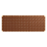 Sloane Weave Wall-Mount Vegan Leather Queen Headboard in Natural Brown