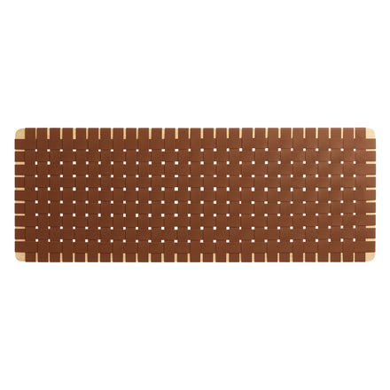 Sparta Weave Wall-Mount Vegan Leather Queen Headboard in Natural Brown