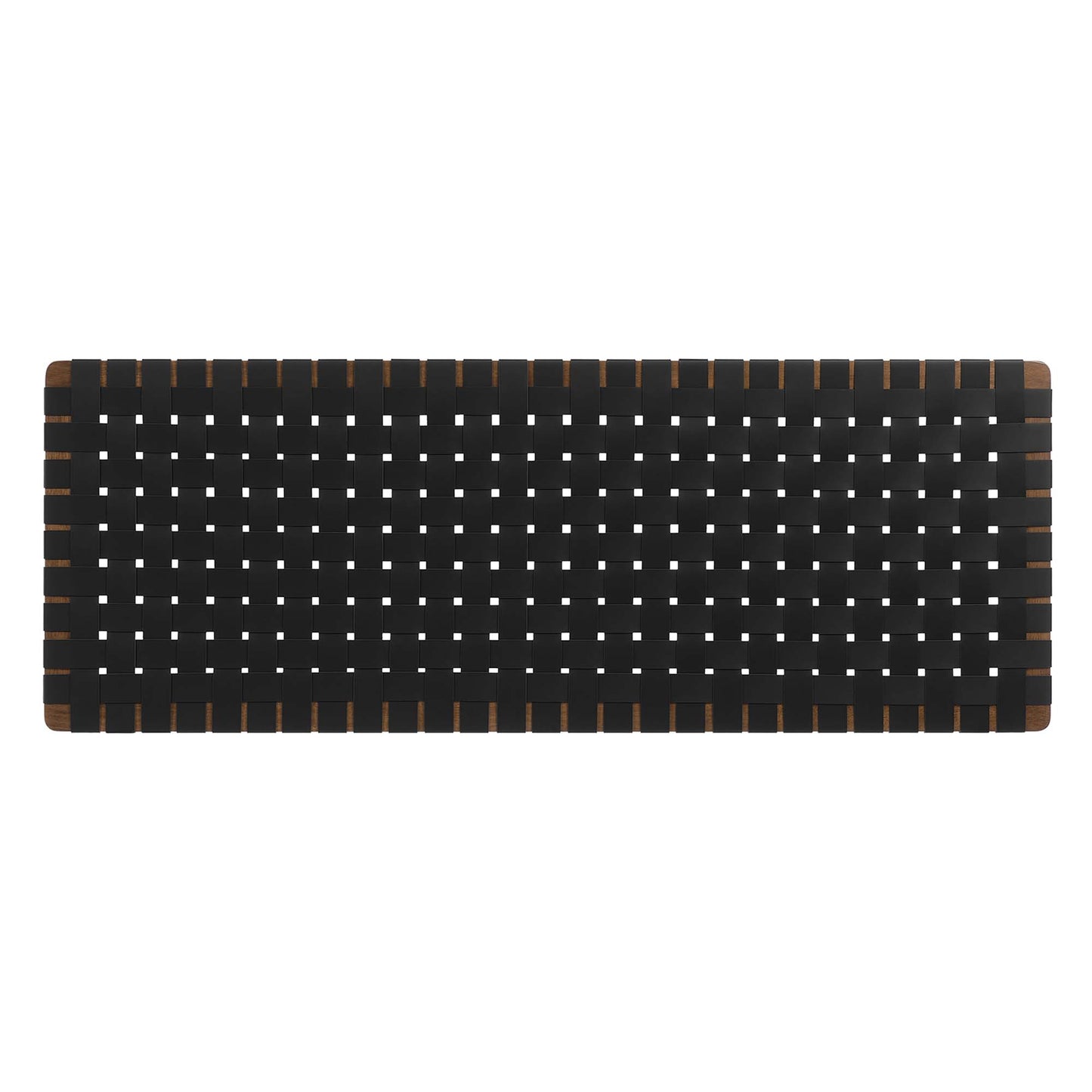 Sparta Weave Wall-Mount Vegan Leather Queen Headboard by Furniture For America