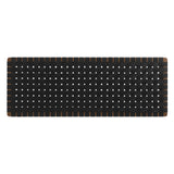 Sloane Weave Wall-Mount Vegan Leather Queen Headboard in Walnut Black
