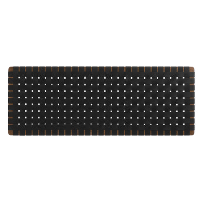 Sparta Weave Wall-Mount Vegan Leather Queen Headboard by Furniture For America