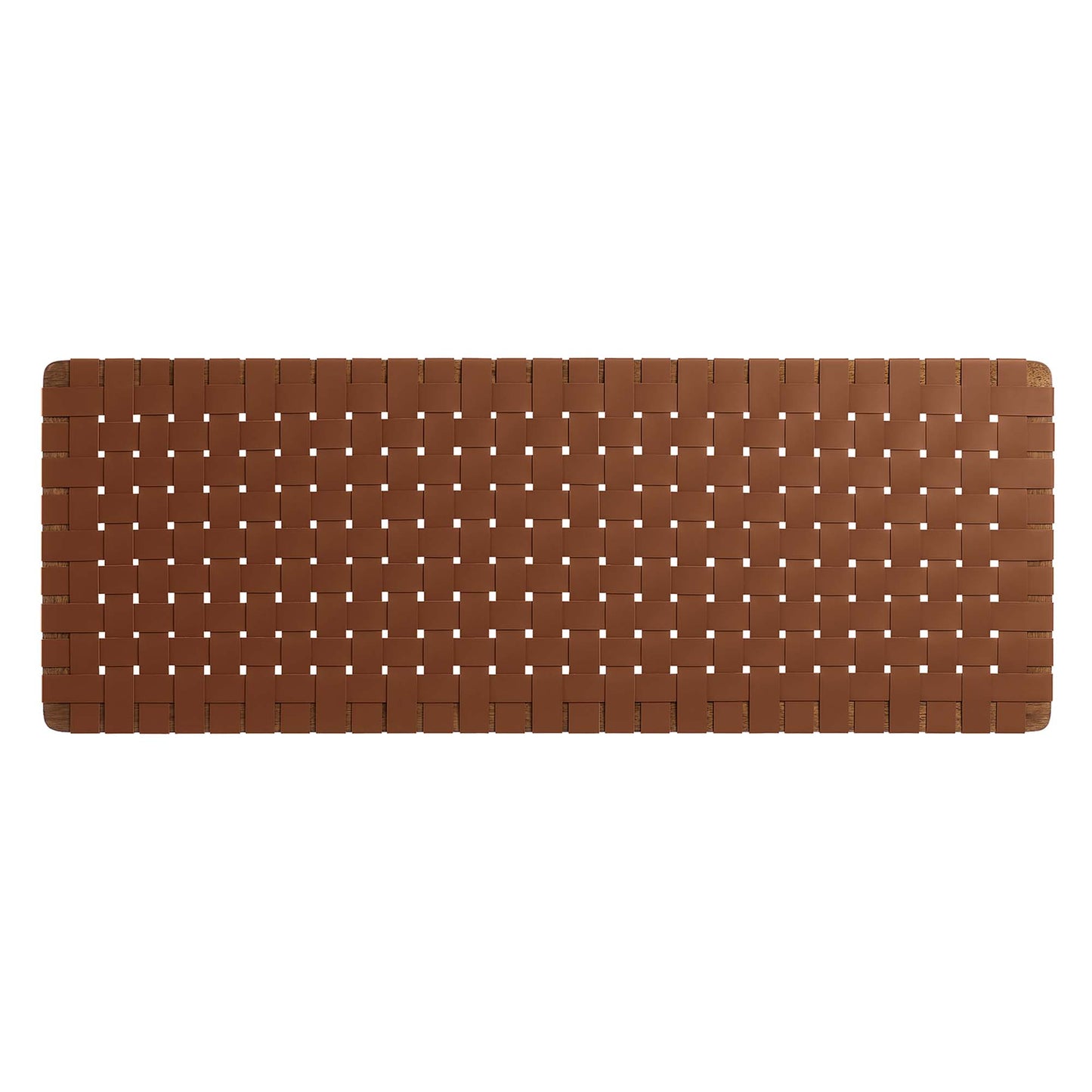 Sparta Weave Wall-Mount Vegan Leather Queen Headboard by Furniture For America