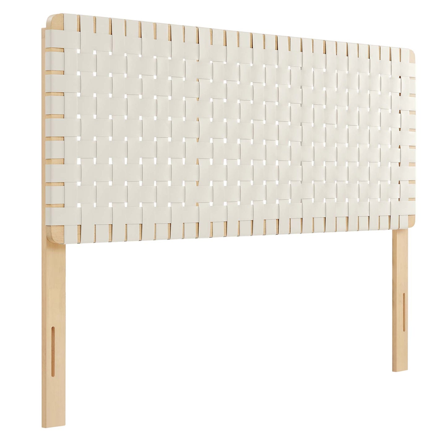Sparta Weave Vegan Leather Queen Headboard by Furniture For America