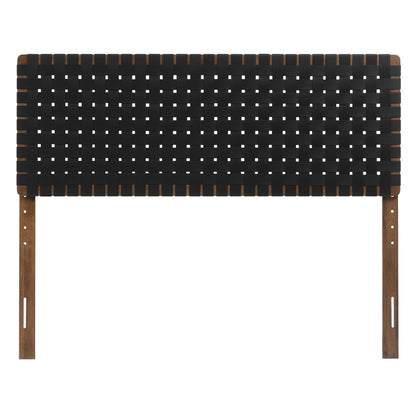Sparta Weave Vegan Leather Queen Headboard by Furniture For America