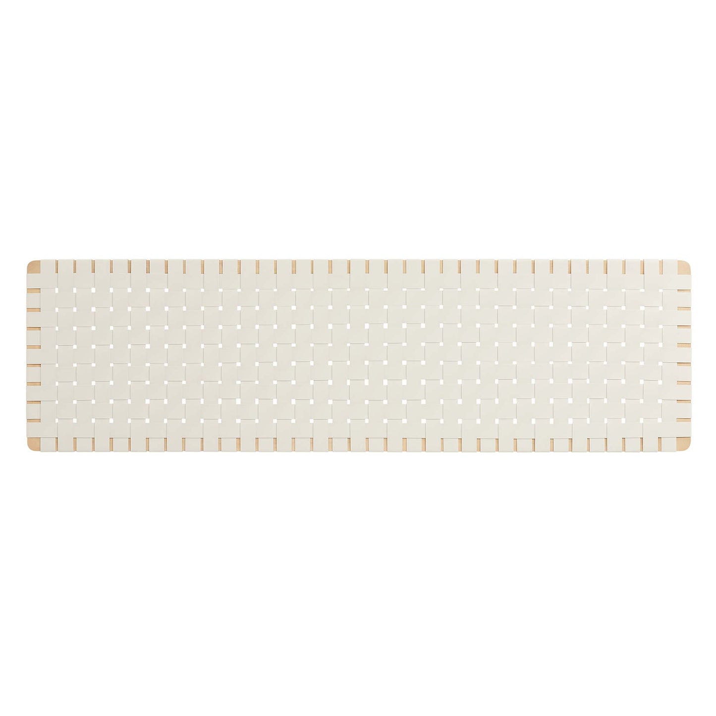 Sparta Weave Wall-Mount Vegan Leather King Headboard by Furniture For America