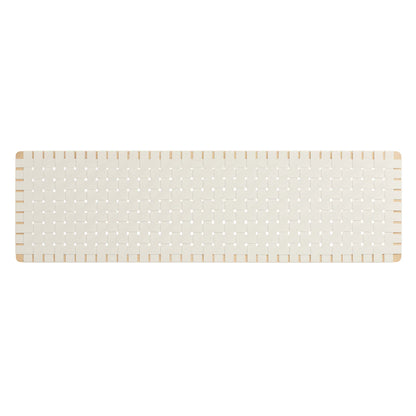 Sparta Weave Wall-Mount Vegan Leather King Headboard by Furniture For America